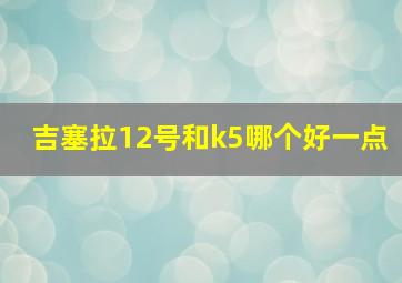 吉塞拉12号和k5哪个好一点