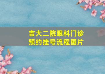 吉大二院眼科门诊预约挂号流程图片