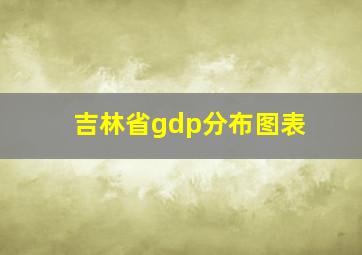 吉林省gdp分布图表