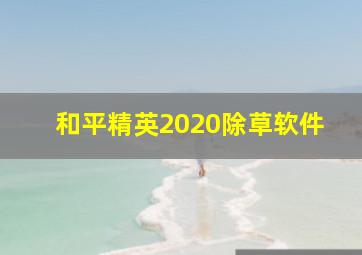 和平精英2020除草软件