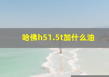 哈佛h51.5t加什么油