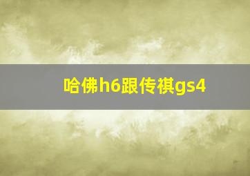 哈佛h6跟传祺gs4