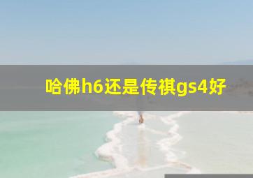 哈佛h6还是传祺gs4好