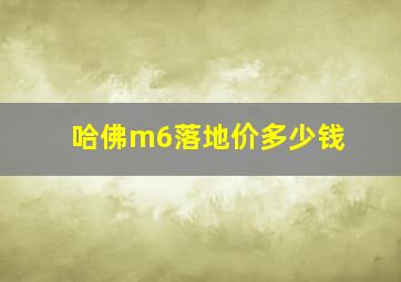 哈佛m6落地价多少钱