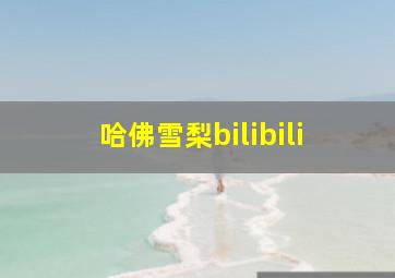 哈佛雪梨bilibili