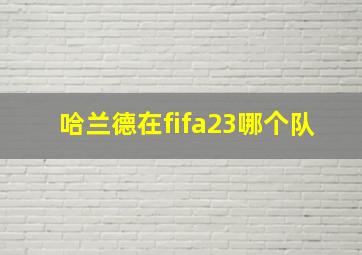 哈兰德在fifa23哪个队