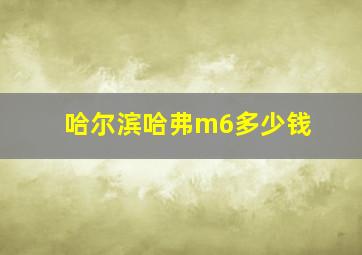 哈尔滨哈弗m6多少钱