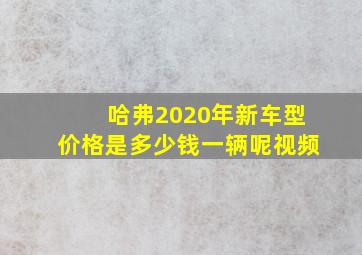 哈弗2020年新车型价格是多少钱一辆呢视频