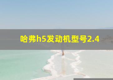 哈弗h5发动机型号2.4