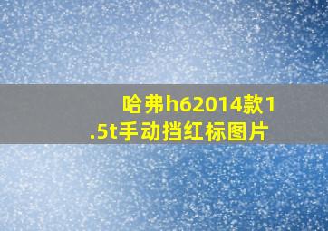 哈弗h62014款1.5t手动挡红标图片