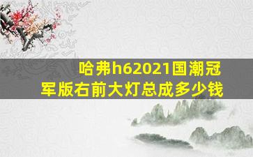 哈弗h62021国潮冠军版右前大灯总成多少钱