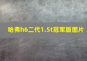 哈弗h6二代1.5t冠军版图片