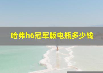 哈弗h6冠军版电瓶多少钱