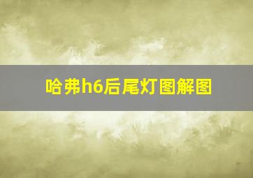 哈弗h6后尾灯图解图