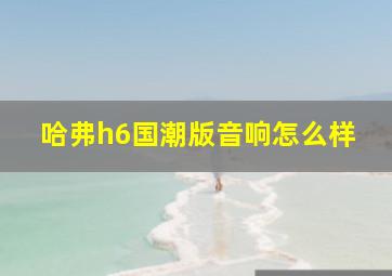 哈弗h6国潮版音响怎么样