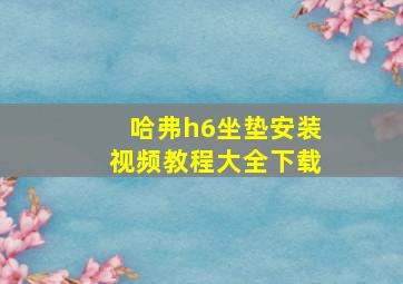 哈弗h6坐垫安装视频教程大全下载