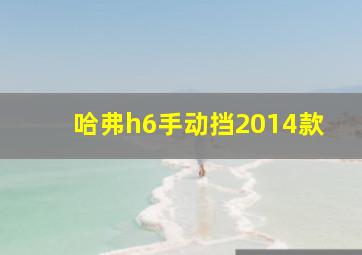 哈弗h6手动挡2014款