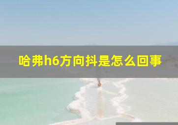 哈弗h6方向抖是怎么回事