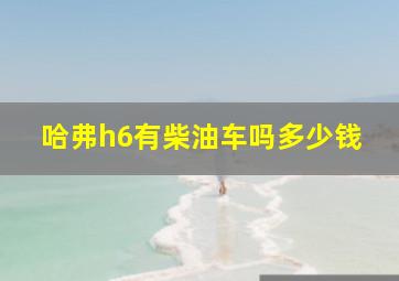 哈弗h6有柴油车吗多少钱