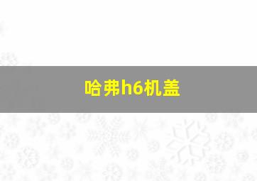 哈弗h6机盖