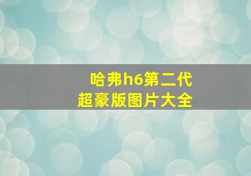 哈弗h6第二代超豪版图片大全