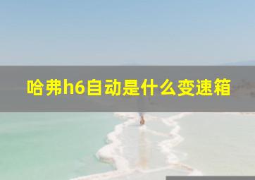 哈弗h6自动是什么变速箱