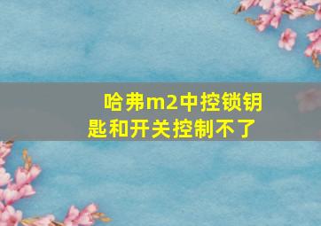 哈弗m2中控锁钥匙和开关控制不了