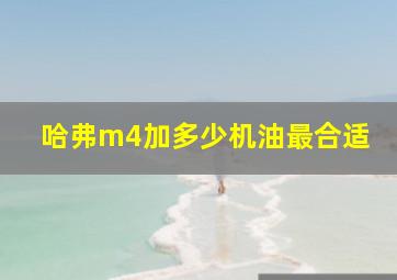 哈弗m4加多少机油最合适