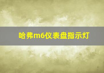 哈弗m6仪表盘指示灯