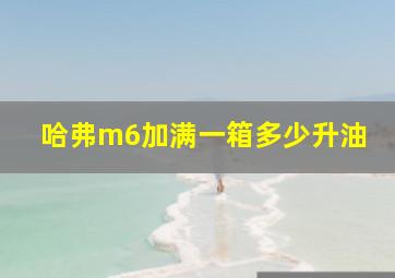 哈弗m6加满一箱多少升油