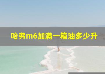 哈弗m6加满一箱油多少升