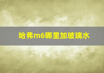 哈弗m6哪里加玻璃水