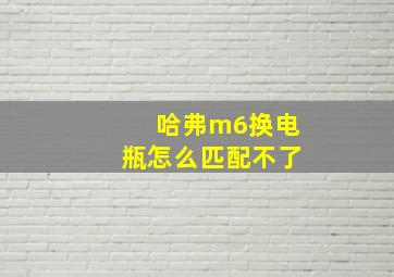 哈弗m6换电瓶怎么匹配不了