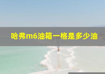 哈弗m6油箱一格是多少油