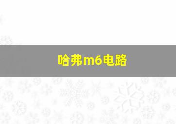 哈弗m6电路