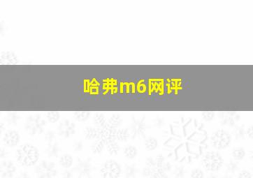 哈弗m6网评