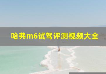 哈弗m6试驾评测视频大全