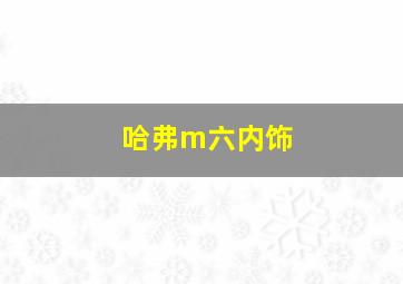 哈弗m六内饰