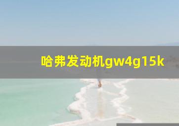 哈弗发动机gw4g15k