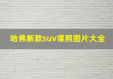 哈弗新款suv谍照图片大全