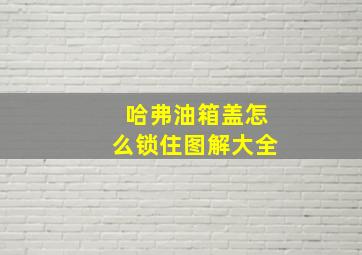 哈弗油箱盖怎么锁住图解大全