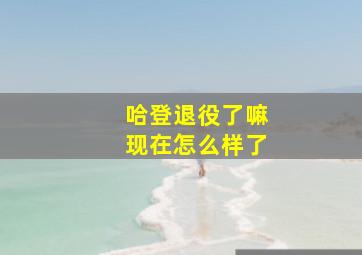 哈登退役了嘛现在怎么样了