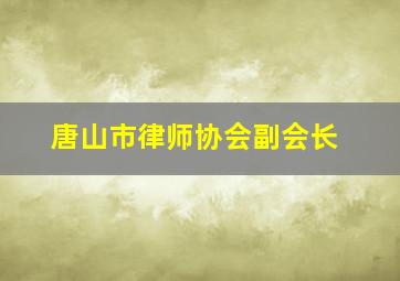 唐山市律师协会副会长