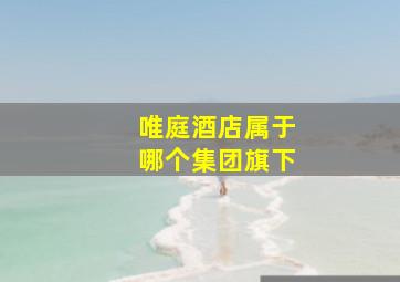 唯庭酒店属于哪个集团旗下