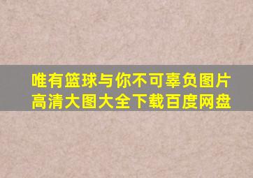 唯有篮球与你不可辜负图片高清大图大全下载百度网盘