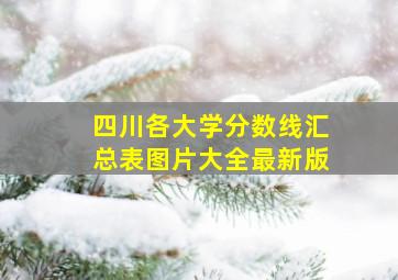 四川各大学分数线汇总表图片大全最新版