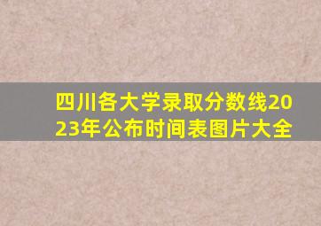 四川各大学录取分数线2023年公布时间表图片大全