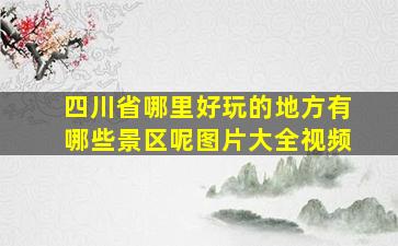 四川省哪里好玩的地方有哪些景区呢图片大全视频