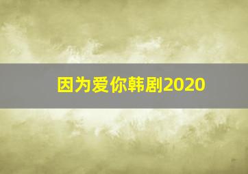 因为爱你韩剧2020