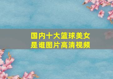 国内十大篮球美女是谁图片高清视频